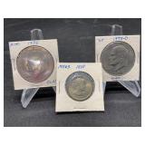 Three $1 Coins 2- Ike & 1 Anthony