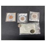 1861 Button, Military Button  and Lucky Tokens