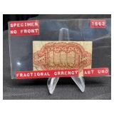 Fractional Currency No Front