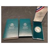 US Eisenhower Centennial Silver Dollar 1990