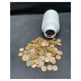 Jar Over 500 Wheat Penny