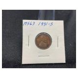 1931S Lincoln Penny Kye Date