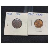 Two 1930 Lincoln Pennies ( High Grade)