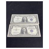 Two Silver Certificate Star Note 1957