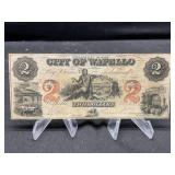 $2 Obsolete Wapello Ia