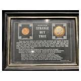 Lincoln, Kennedy 2 Coin Frame