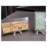 Ten Cent Postage Stamp & Columbian Expo Ticket