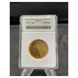 1911 $10 Indian Gold