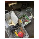 Glasses, magnifying glass, misc