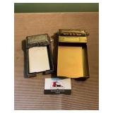 Vintage calendar note pad holders