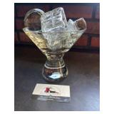 Glass jar with misc toppers