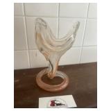 Blown Glass Swirl Vase