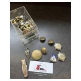 Military buttons and misc