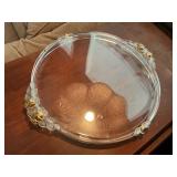 Glass platter/ Dresser Tray