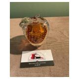 Blown glass amber Apple