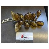 Light amber glass grape cluster
