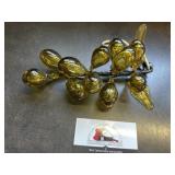 Light amber glass grapes