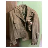 Military jacket/ glasses