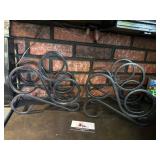 Metal wine bottle rack