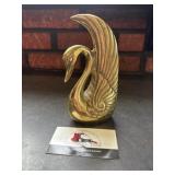 Brass swan
