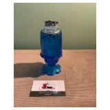 Vintage blue glass lighter