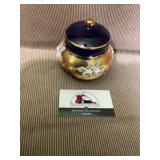 Crystal bohemian jar with lid