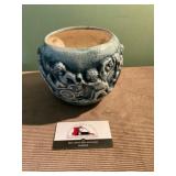 Cherub embossed vase