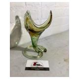 Murano Hand Blown Glass Vase