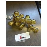 Light amber glass grape cluster