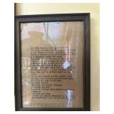 Vintage framed The Law