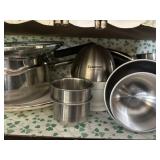 Stainless steel bowls and miscellaneous