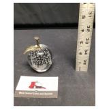 Blown glass apple paperweight