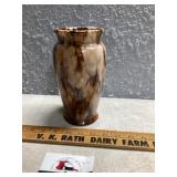 Brush, McCoy art pottery, vase, onyx glaze in