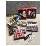 Poker chips and buttons