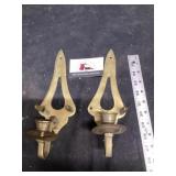 Brass candlestick holders