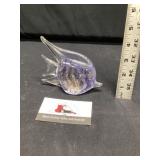 Blown glass fish paperweight