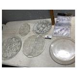 Egg plate, and platters
