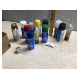 Cans of spray paint