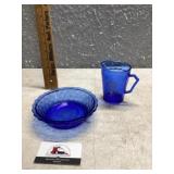 Shirley Temple pitcher and bowl