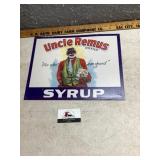 Metal uncle Remus sign