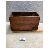Trojan high explosive dovetail wooden box