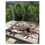Cast iron rotary hoe wheel