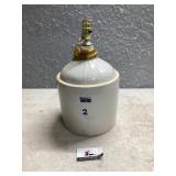Ruggles 2 gallon stoneware crock  jug