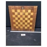 Two sided wooden chess board checkerboard