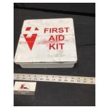 Vintage metal first aid kit