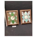 Stain glass clock frames