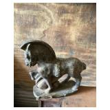 Vintage chalkware horse statue