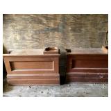 Oak Colin aids 42 1/2 x 13 x 27 tall