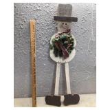 Wooden snowman