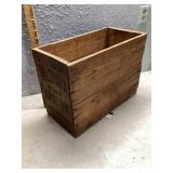 Wooden paint crate